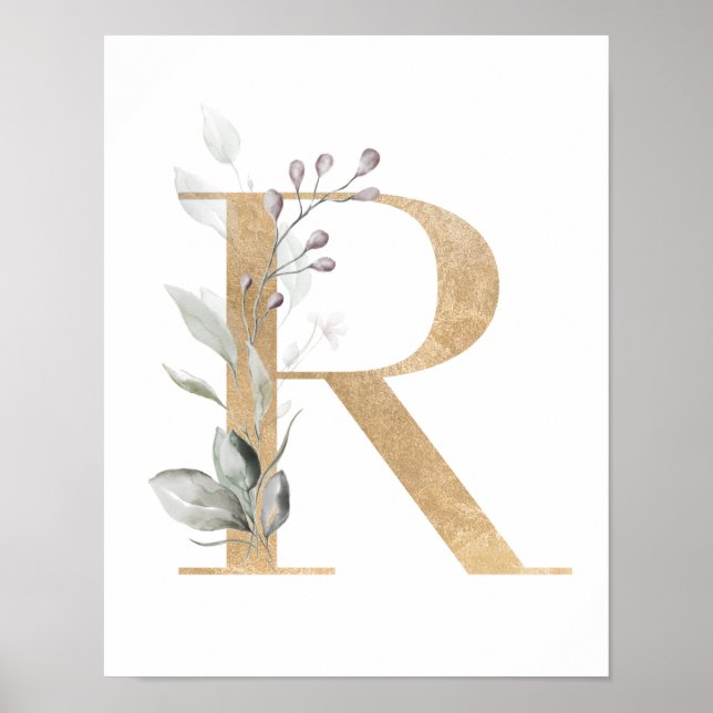 Brev R Monogram Poster (Framsidan)