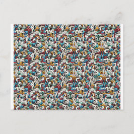 Brev R Stereogram Magic Eye - Inget kuvert Vykort