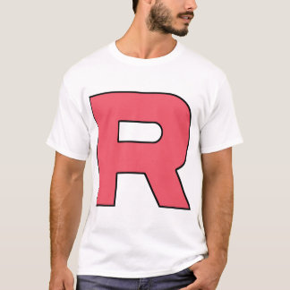 Brev R Team Rocket Logotyp T Shirt