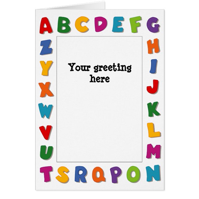 Brev Ramar Hälsningskort (Framsidan)