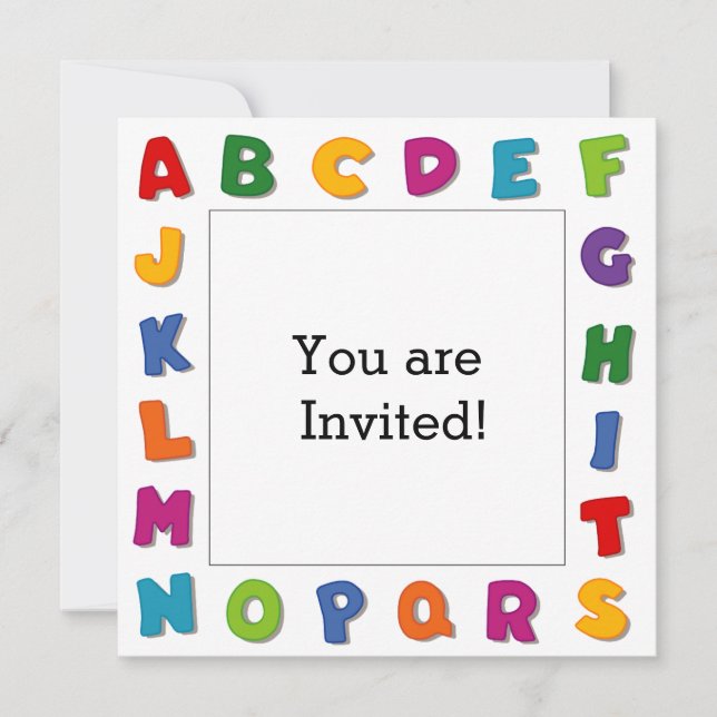 Brev Ramar Inbjudningar (Framsida)