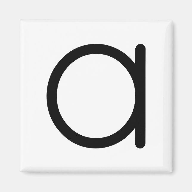 Brev Rubrik "a" Magnet (Framsidan)