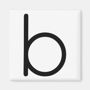 Brev Rubrik "b" Magnet
