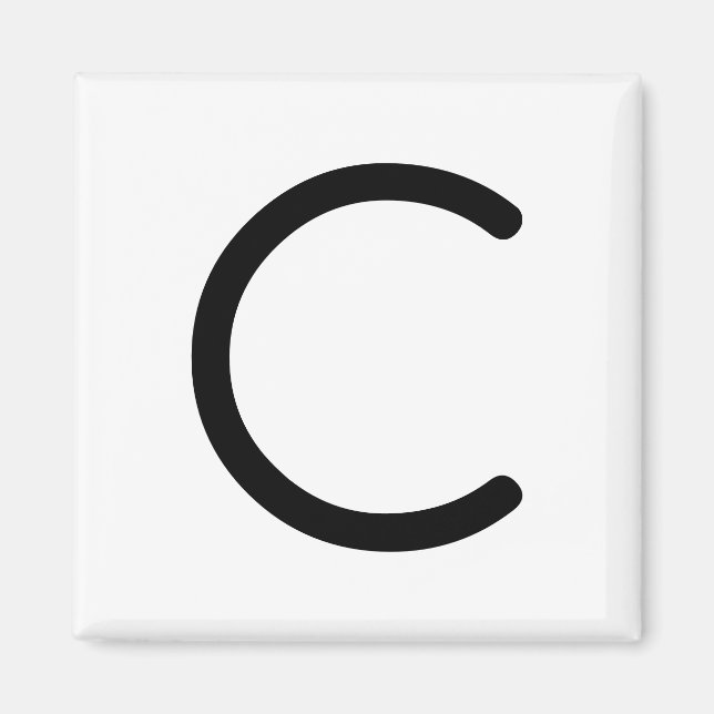 Brev Rubrik "c" Magnet (Framsidan)
