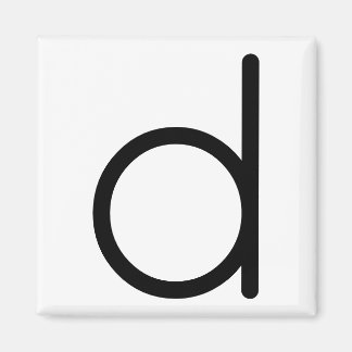 Brev Rubrik "d" Magnet