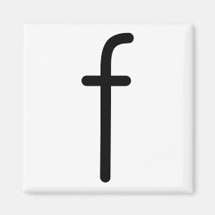 Brev Rubrik "f" Magnet