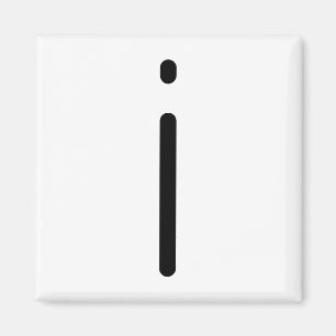 Brev Rubrik "i" Magnet