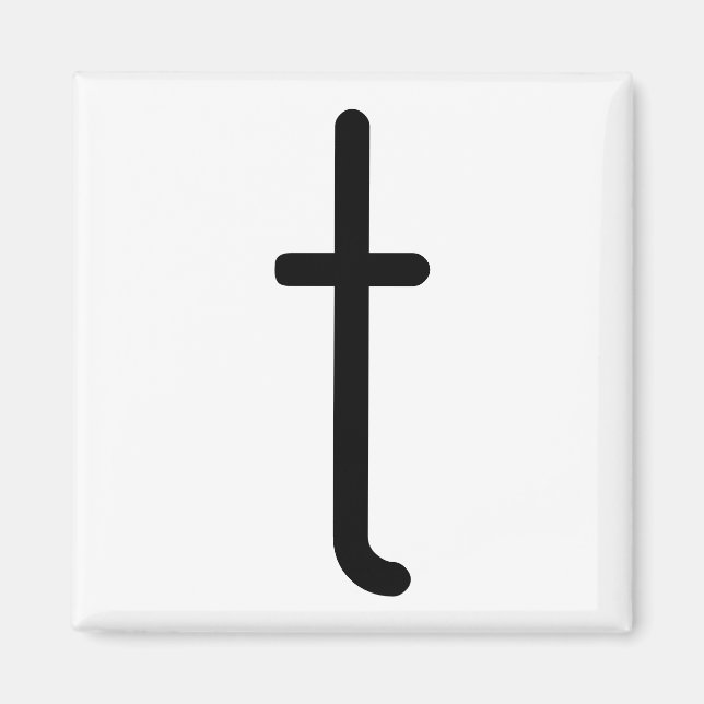 Brev Rubrik "t" Magnet (Framsidan)