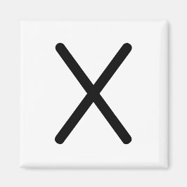 Brev Rubrik "x" Magnet