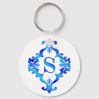 Brev S Blue Nyckelring