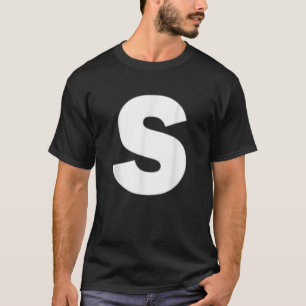 Brev S Capital Alphabet Monogram Initial T Shirt