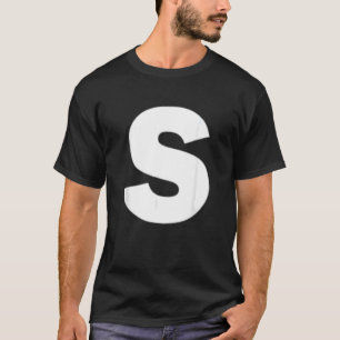 Brev S Capital Alphabet Monogram Initial T Shirt