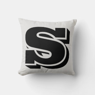 BREV S MONOGRAM PILLOW KUDDE