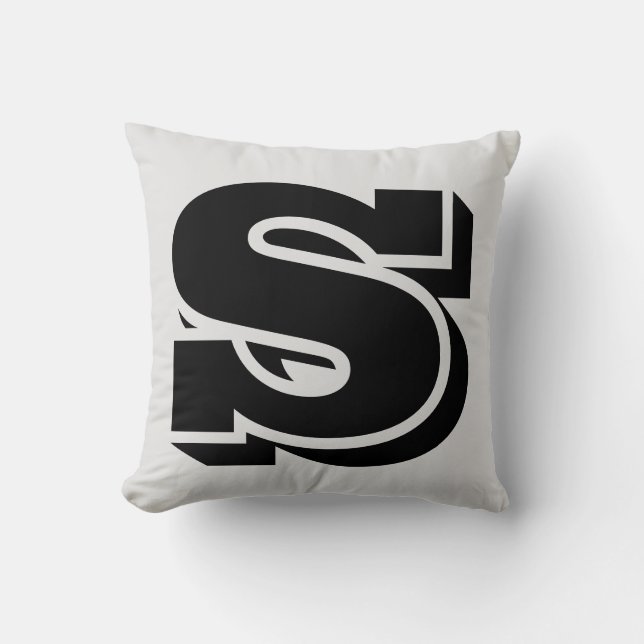 BREV S MONOGRAM PILLOW KUDDE (Framsida)