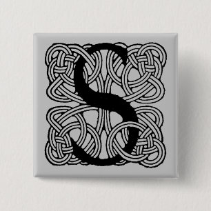 Brev S Vintage Celtic Knot Monogram Knapp