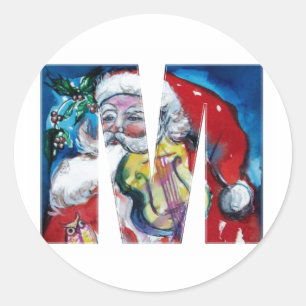 BREV/SANTA FÖR JUL M MED FIOLMONOGRAMEN RUNT KLISTERMÄRKE