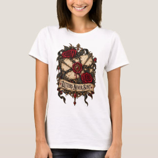 Brev Som Aldrig Sändes Gotisk Ros & Vaxsigilldesig T Shirt