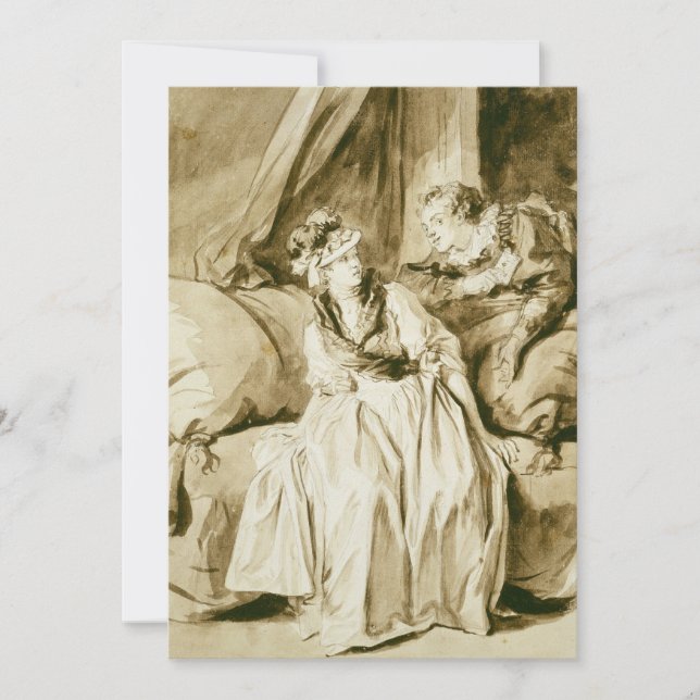 Brev (Spaniens konversation) av Fragonard (Framsida)