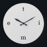 Brev Stor Klocka<br><div class="desc">brev i ställe av 12,  3,  6 och 9.</div>