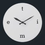 Brev Stor Klocka<br><div class="desc">brev i ställe av 12,  3,  6 och 9.</div>