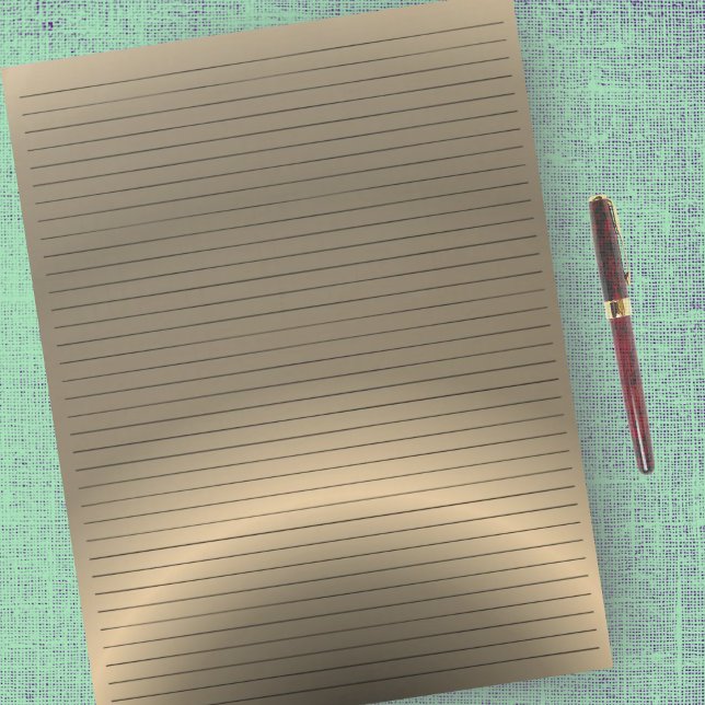 Brev Storlek, 8,5 x 11-tumskollegiets regler Bronz Anteckningsblock (Skapare uppladdad)