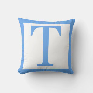 BREV T BABY BLUE GRÄNS KUDDE