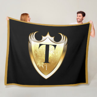 Brev T Capital Alphabet Fleecefilt