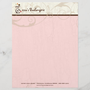 Brev T Cupkaka Business Letterhead Brevhuvud