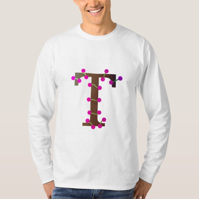 Brev T-dekorativ början på vitt T Shirt (Framsida)