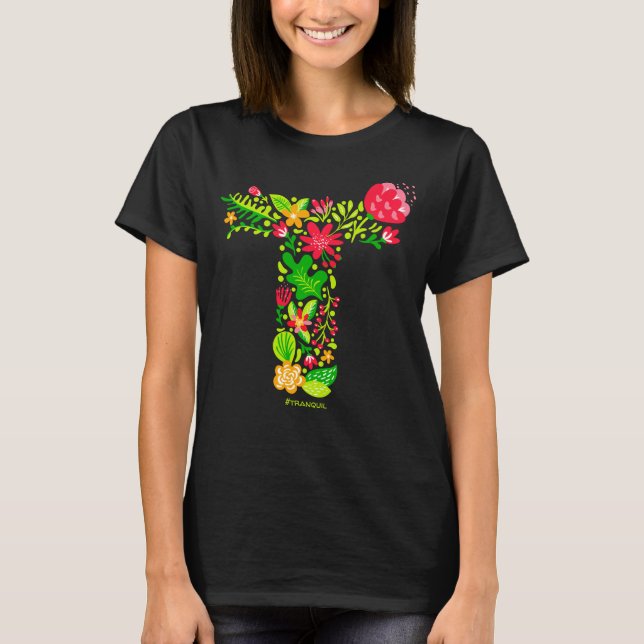 Brev T i Flowers T-Shirt (Framsida)