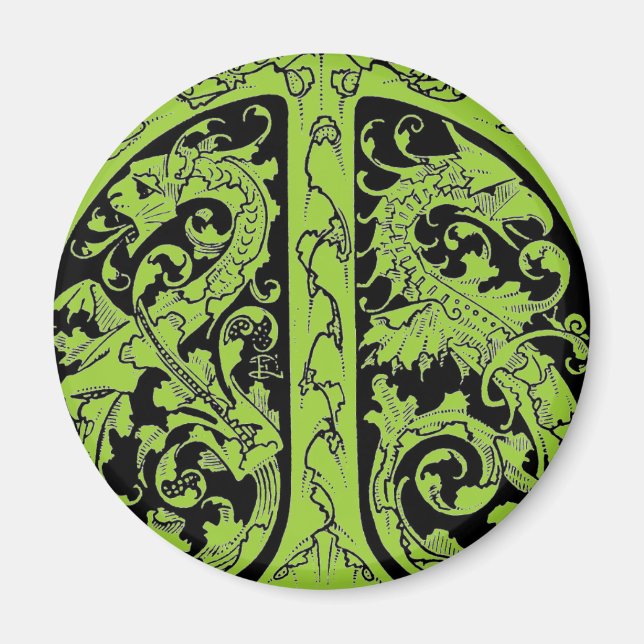 Brev T med Dragons Magnet (Framsidan)