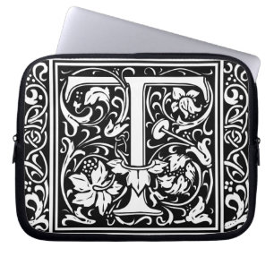 Brev T Medieval Monogram Art nouveau Laptop Fodral