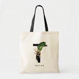 Brev T Monogram | Tropiska blad Brudtärna Tygkasse