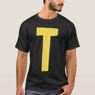 Brev T stort och djärvt i gult 1 Shirt