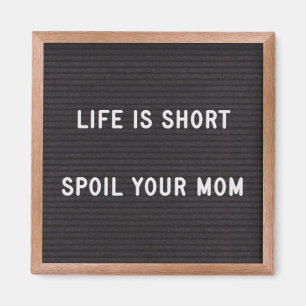 Brev-tavla - fet citat Mamma Magnet