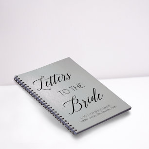 Brev till Bride Bridesmaid Gift for Shower Anteckningsbok