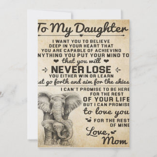Brev till dotter | Loful Gift Julkort