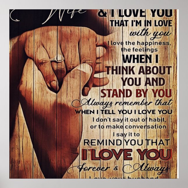 Brev till frun, älsklig gåva, poster (Framsidan)