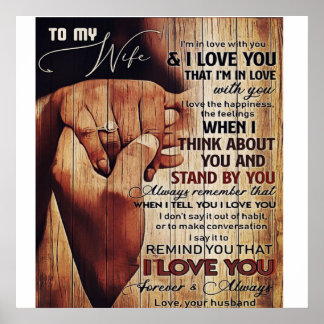 Brev till frun, älsklig gåva, poster