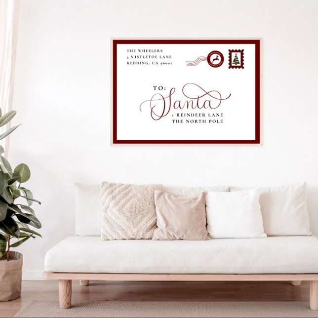 Brev till julfamiljens julafton-Helgdag Poster (Skapare uppladdad)