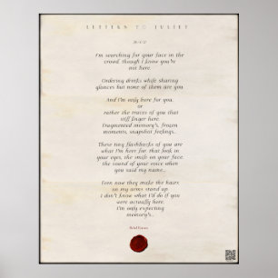 Brev till Juliet Skriv ut 🌹 28/49 Poster