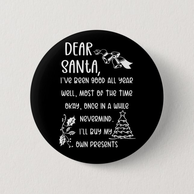 Brev till juljulklapp i Julafton Knapp (Framsida)