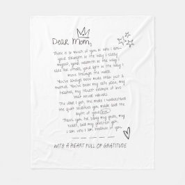 Brev till Mamma Fleecefilt