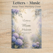 Brev till mamma minnesjournal och anpassad QR-kod
