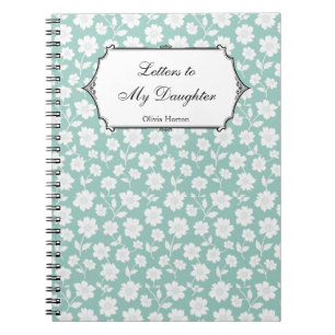 Brev till min dotter Journal-unika babydusch Anteckningsbok