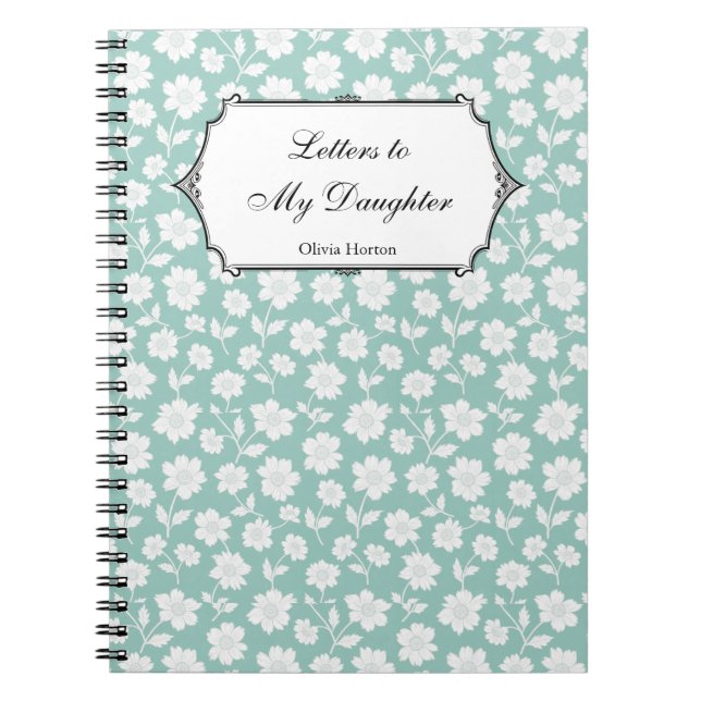 Brev till min dotter Journal-unika babydusch Anteckningsbok (Framsidan)