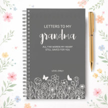 Brev till min mormor Sorgdagbok i askgrå