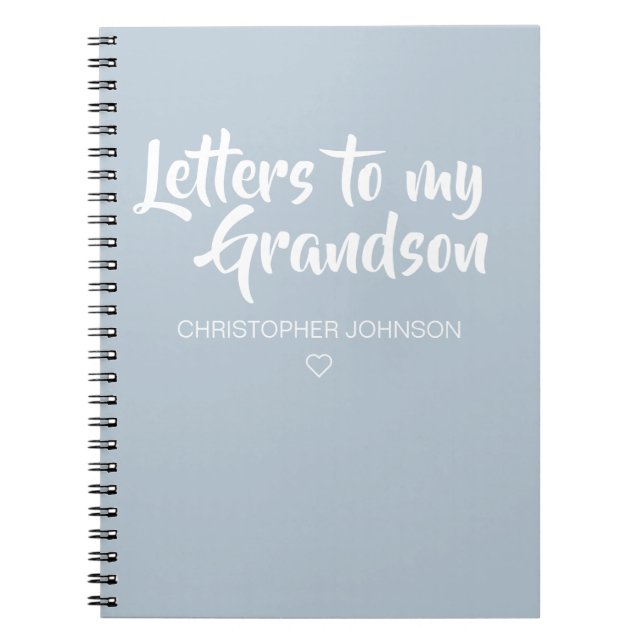 Brev till Min morson Keepsaké Journal Anteckningsbok (Framsidan)