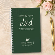 Brev till min pappa Sorgdagbok i skoggrön
