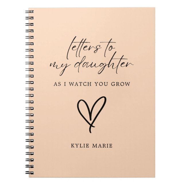 Brev till Mina dottermodiga skript Anteckningsbok (Framsidan)